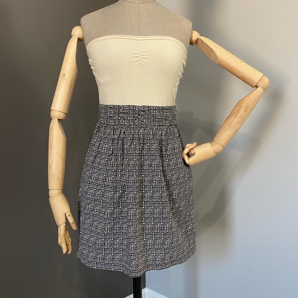 Ecote Aztec Print Strapless Dress
